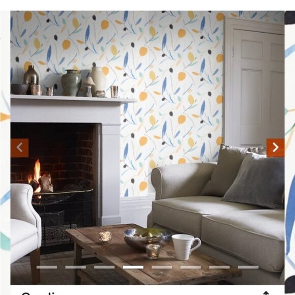 NEW Scion Oxalis Zanzibar Wallpaper Papaya/Honey Lot of 2 Rolls 11 Yards each - Picture 13 of 15